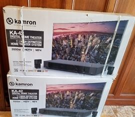two brand new TV sound systems