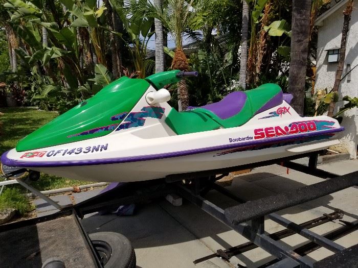 Nice older but legal Seadoo and custom trailer for two!