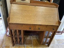 Arts and Crafts slant front desk