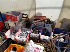 Lots of misc. electrical and plumbing fixtures/supplies