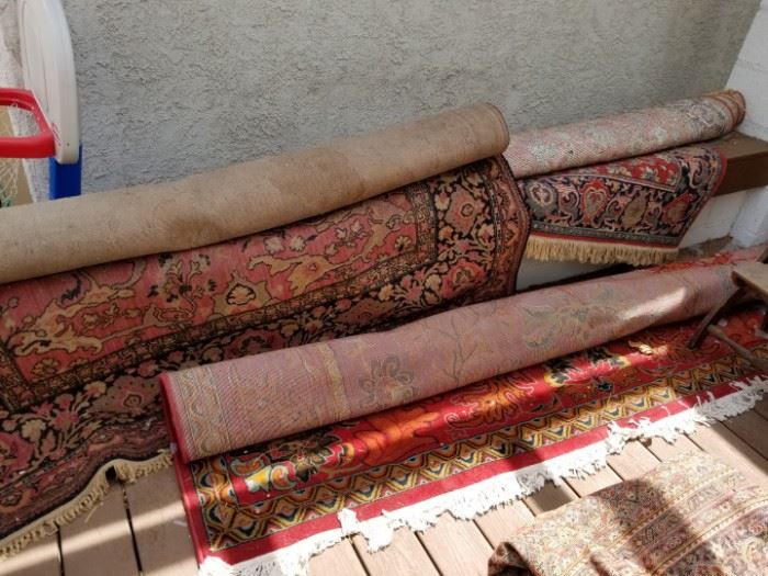 Several nice area rugs of various sizes