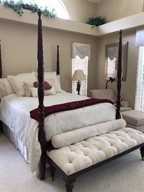 ELEGANT BASSETT MAHOGANY QUEEN BEDROOM SET 