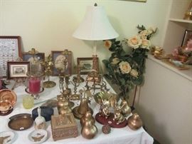 Home décor and collectibles, brass, more