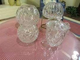 Crystal bowls, more