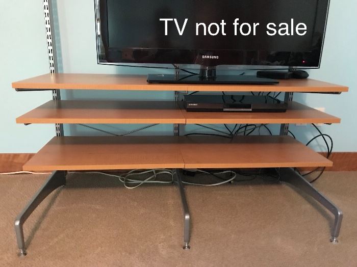 Elfa TV or media stand. TV not for sale.