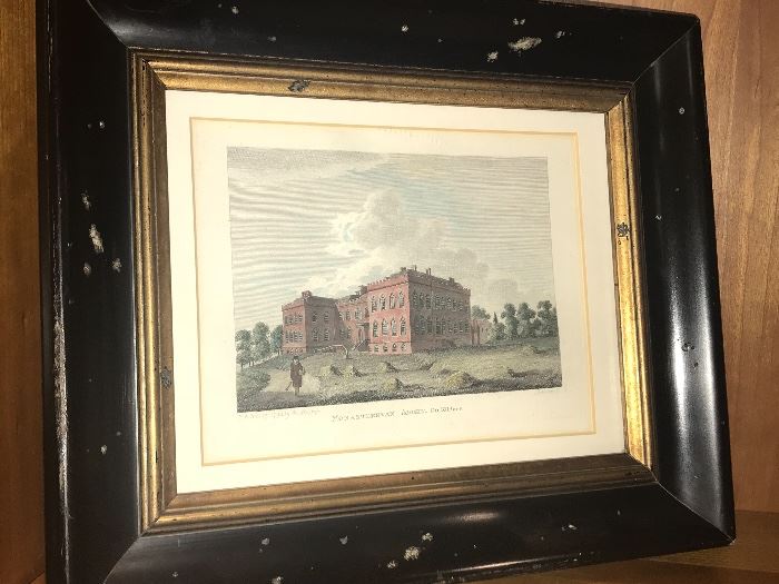 The Antiquities of Ireland - Circa 1790s; hand colored copper engraving