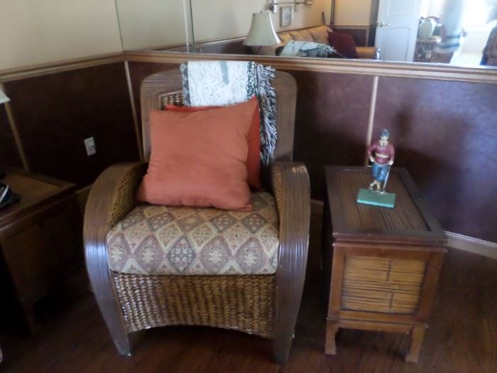 Tommy Bahama Style Chair& End Table