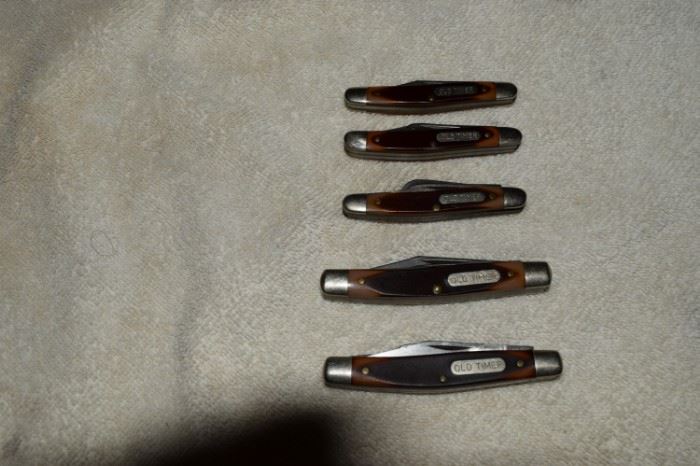 Various Old Timer Pocket Knives