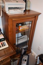 Wood and Glass Storage Cabinet