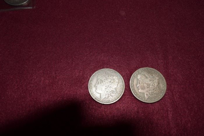 1893 and 1896 Silver Dollars