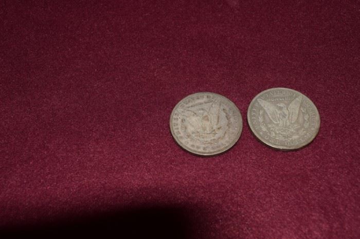 Back of 1893 and 1896 Silver Dollar