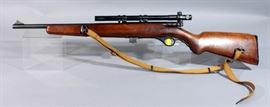 Mossberg & Sons Model 152 Carbine Rifle, .22 SLLR, SN# Not Found, Mossberg Scope & S-130 Sight, Fold-Down Front Stock Arm, Sling, Semi-Auto Clip Feed