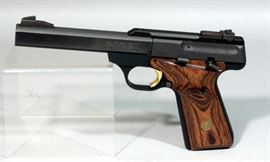 Browning Buckmark Buck Mark Pro Target Pistol, .22 LR, SN# 655NY28920, Gold Trigger, Includes Soft Case