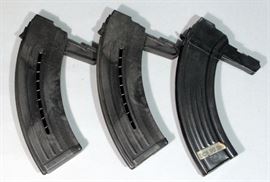 SKS 30-Round Magazines, Qty 3, (2 Poly, 1 Metal)