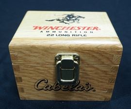 Winchester .22 LR 36 Grain 1280 FPS Hollow Point Ammo, Qty 300 Rounds, Cabela's Oak Collector's Box