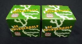 Remington 22 Thunderbolt .22 LR 40 Grain 1255 FPS Round Nose Ammo, Qty 2 Boxes x 500 = 1000 Total Rounds
