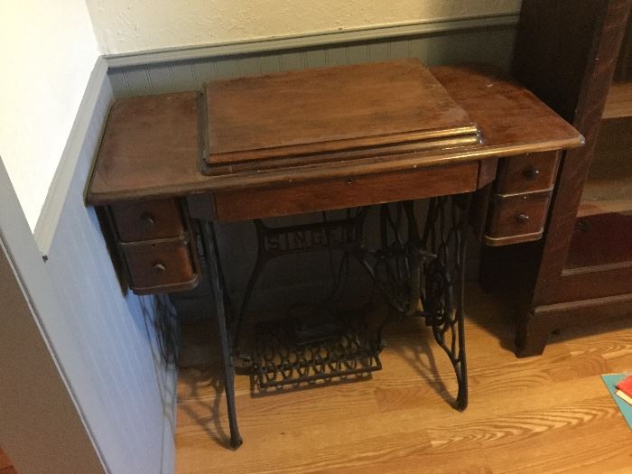 Two 1900's sewing machines 