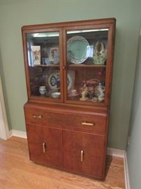 Art Deco China Cabinet/Hutch (matching pieces available)