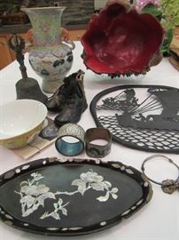 Variety of Items brought back from China where family were missionaries from 1938-1943
