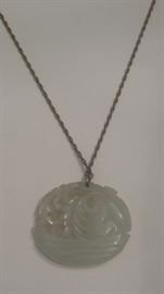 Jade Pendant , purchased in 1940s when family lived in China.
