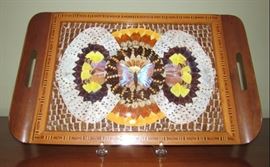 Art Deco Butterfly Tray with inlay