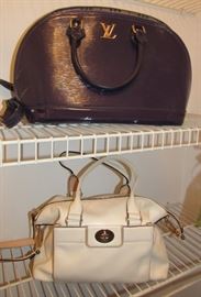 Yves St. Laurent and Kate Spade bags plus more small purses, scarves, belts and clothing