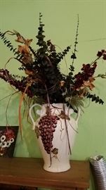 Grape Vase Floral $30