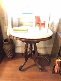 Victorian marble top table