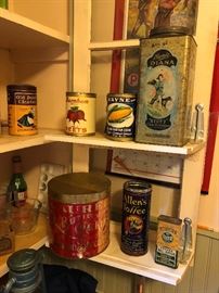 antique tins