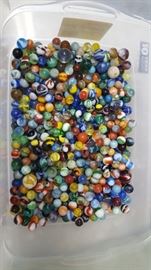 Old Peltier, Vitro, Akro, Clay and more marbles.