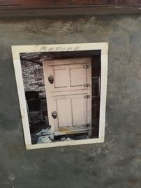 Picture of the original ice box "before" restoration