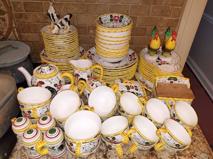 Rooster dish set