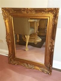 Large wall mirror