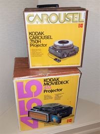 8mm and slide projectors