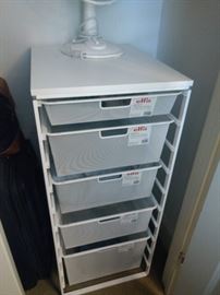 $50.00 each White elfa mesh drawer system 3 medium, 1 small and 1 large drawer (there are 2 of these)