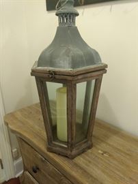 $30.00 Pottery Barn large wood lantern