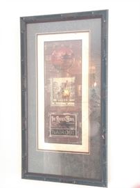 $20.00 Bassett framed world hotel picture 24.5 x 13.5"