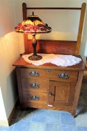 z commode stained glass lamp