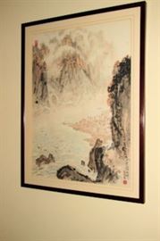 z framed Oriental print