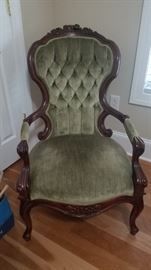 One of Two Victorian Chairs