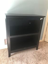 Black bookshelf