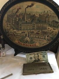 Schlitz Brewing Serving Tray (very old)