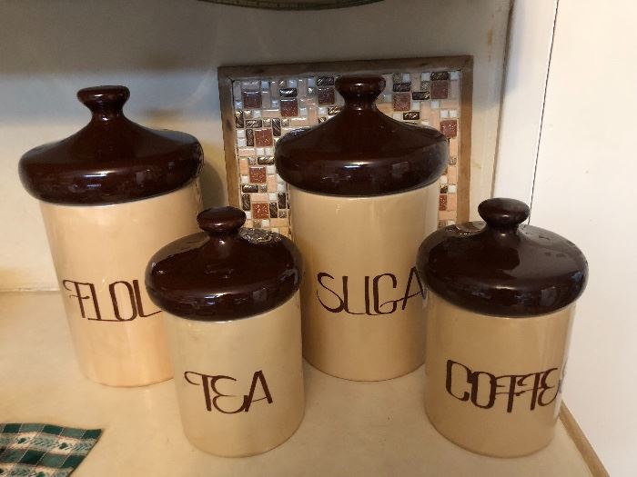 Beautiful vintage canister set