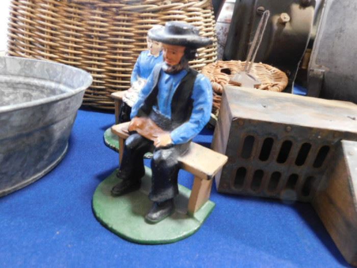 Amish Cast iron figure
