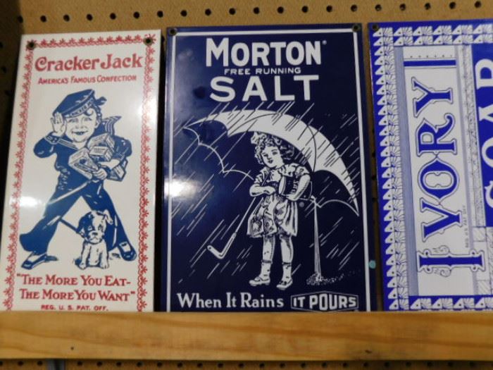 Vintage Morton Salt advertising tin