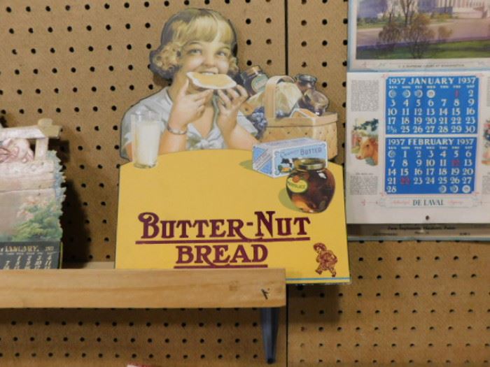 Vintage Butter nut bread advertising