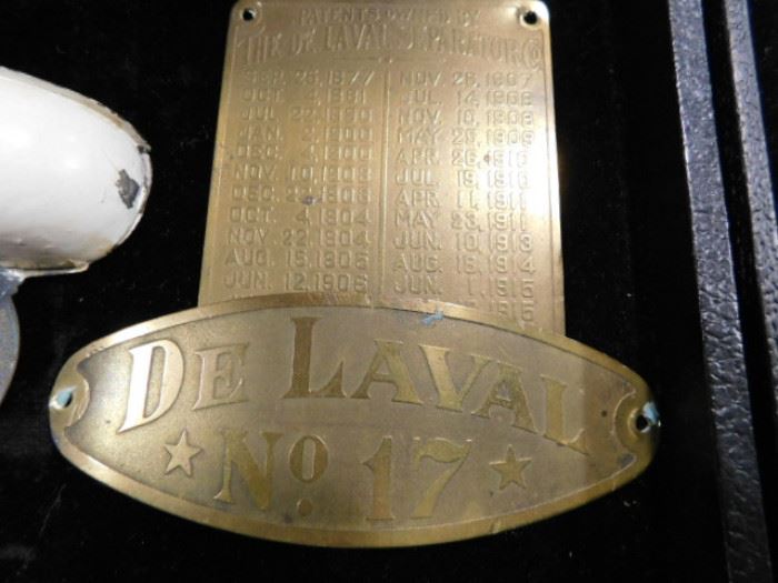 De Laval brass plate
