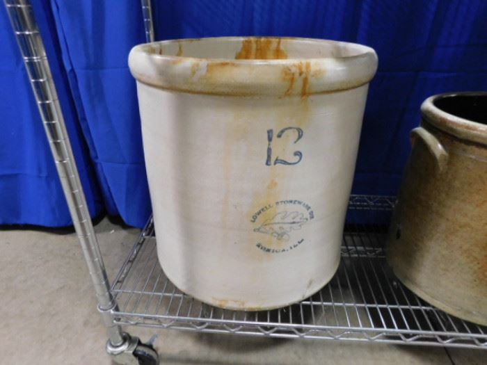 12 gallon stoneware crock