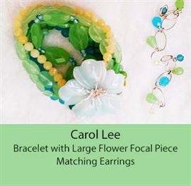 11 Carol Lee bracelt, earrings