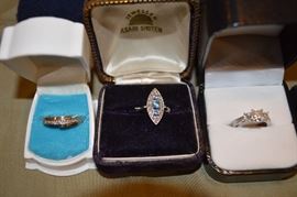 Vintage Gold, Diamond Rings
